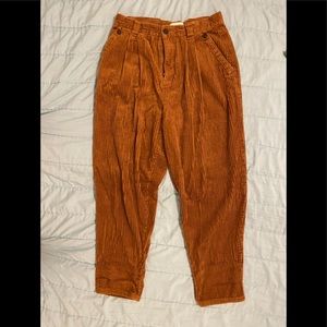 TOPSHOP Pleated Corduroy Pants